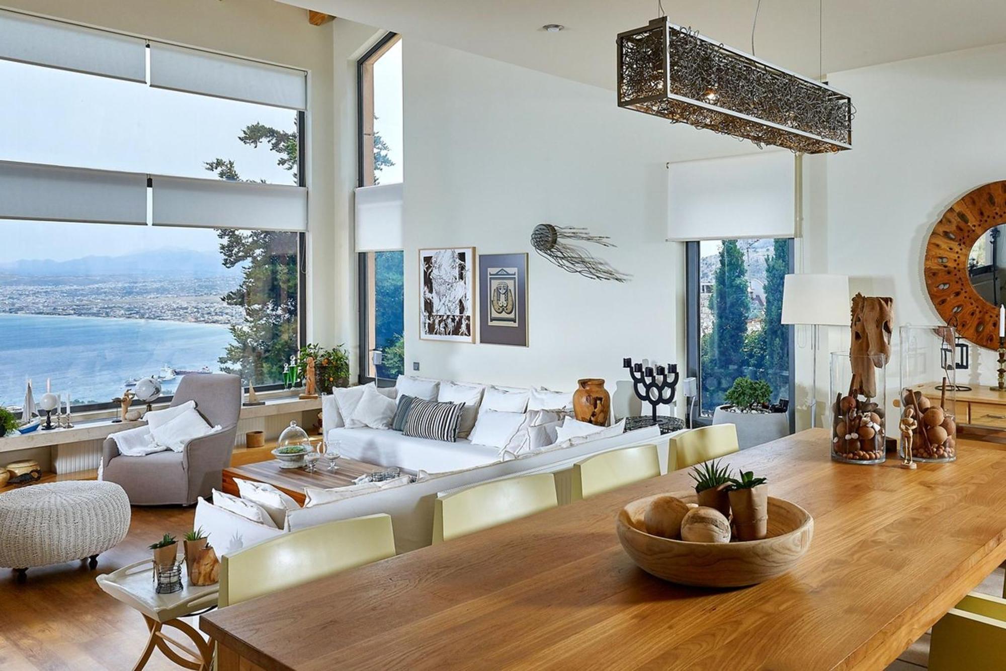 Villa Vollard With Amazing View Pool Heraklion Exteriör bild