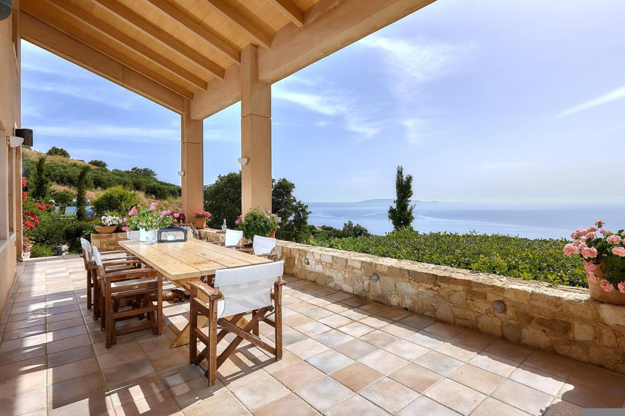 Villa Vollard With Amazing View Pool Heraklion Exteriör bild
