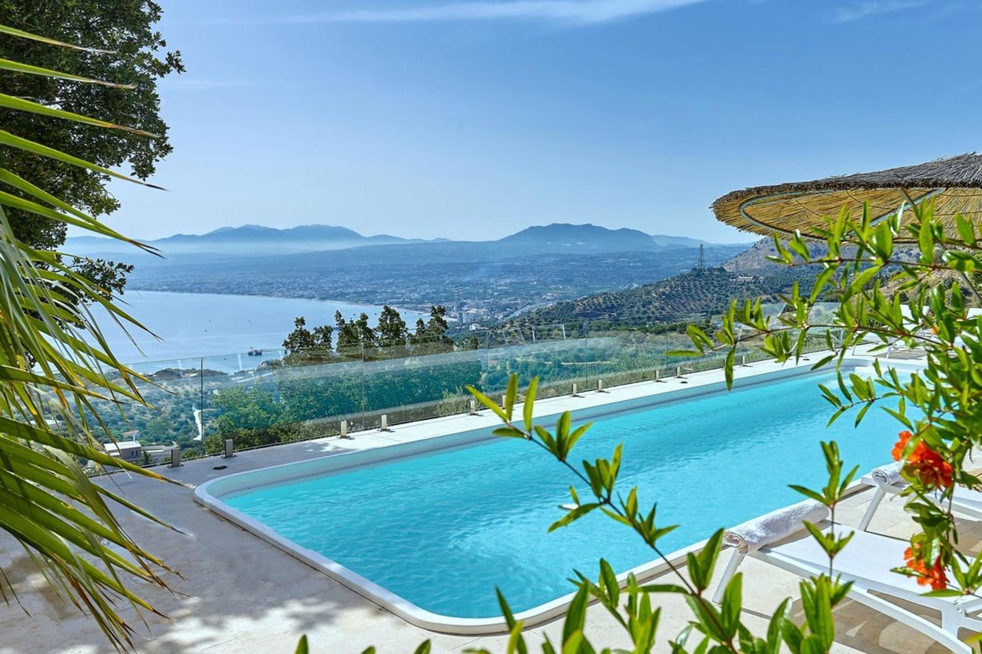 Villa Vollard With Amazing View Pool Heraklion Exteriör bild