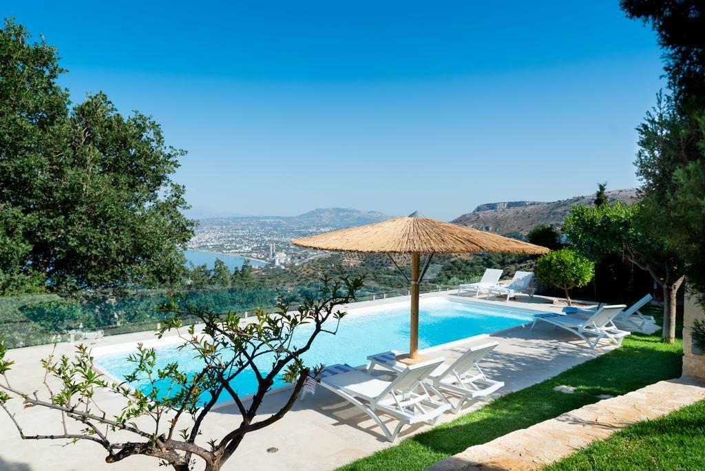 Villa Vollard With Amazing View Pool Heraklion Bekvämligheter bild
