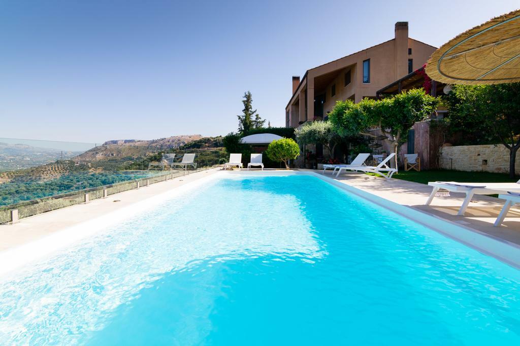 Villa Vollard With Amazing View Pool Heraklion Exteriör bild