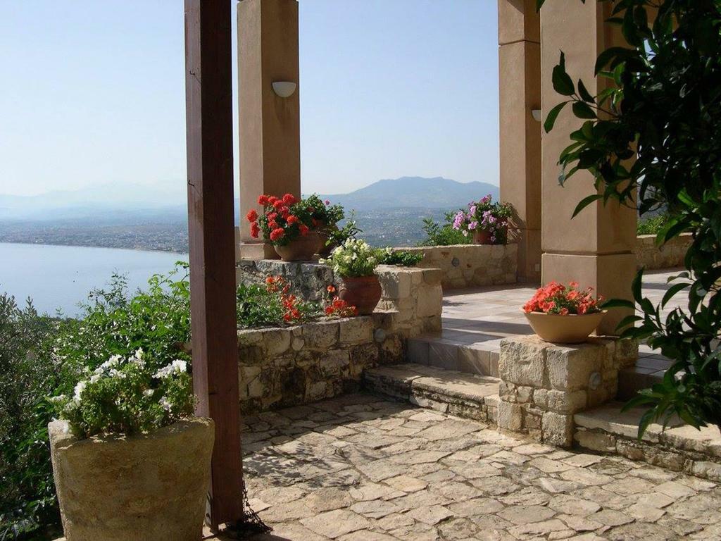 Villa Vollard With Amazing View Pool Heraklion Exteriör bild