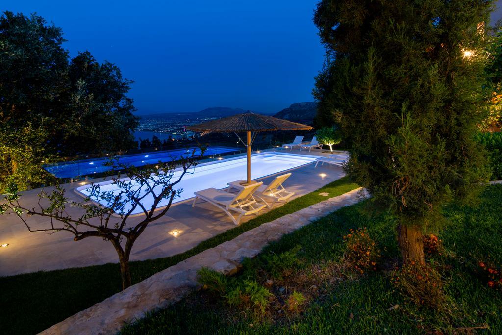 Villa Vollard With Amazing View Pool Heraklion Bekvämligheter bild